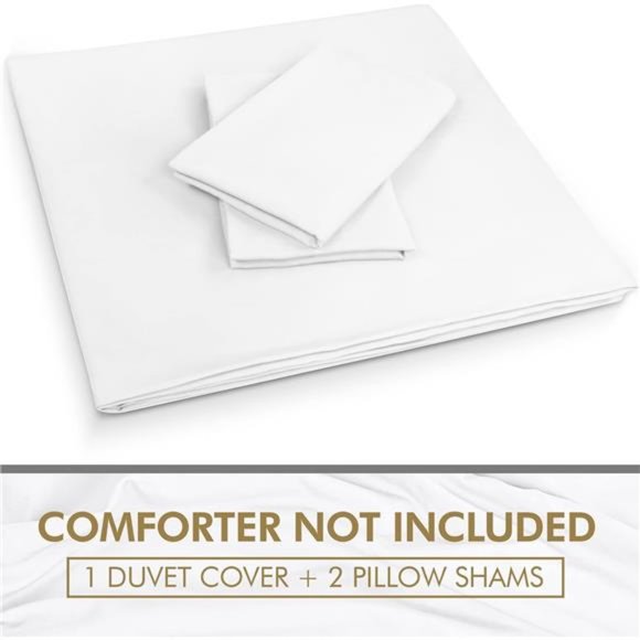 Bedding Duvet Cover Queen Size Set - 1 Duvet Cover with 2 Pillow Shams - Picture 2 of 6